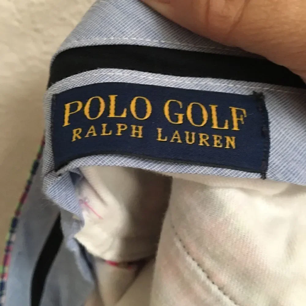 ‎Polo Golf Ralph Lauren pink plaid shorts 34*